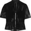 Alexander Wang Mesh And Twill Jacket in Black - Lyst