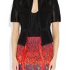 Alexander Wang Mesh And Twill Jacket in Black - Lyst