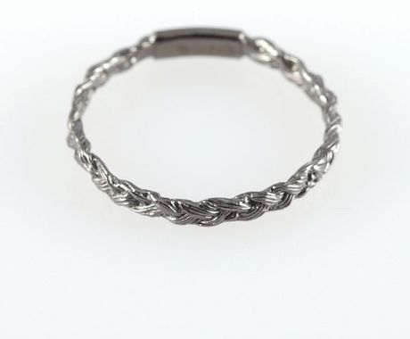 Ayako Kanari Magnitude Plait Thin Ring Black in Black - Lyst