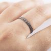 Ayako Kanari Magnitude Plait Thin Ring Black in Black - Lyst