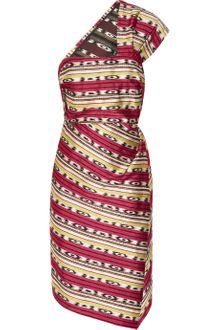 Carven Asymmetric Cottonblend Jacquard Dress - Lyst