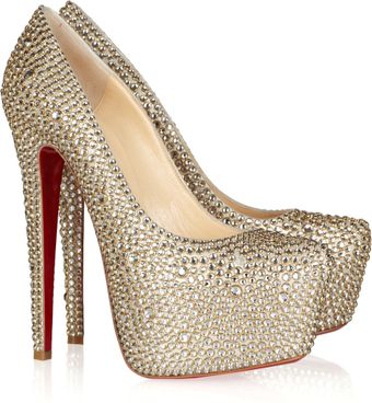 Christian Louboutin Daffodile 160 Crystalembellished Suede Pumps - Lyst