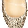 Christian Louboutin Daffodile 160 Crystalembellished Suede Pumps in Gold (silver) - Lyst