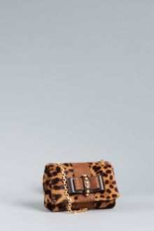 Christian Louboutin Tan Leopard Calf Hair Sweety Charity Mini Bag - Lyst