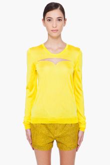 Cushnie Et Ochs Yellow Viscose Blouse - Lyst