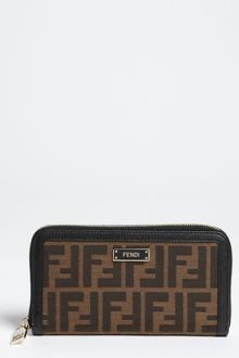 Fendi Zucca Color Zip Around Wallet - Lyst