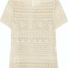 Girl. By Band Of Outsiders Cerise CottonLace Top in Beige (cerise) - Lyst