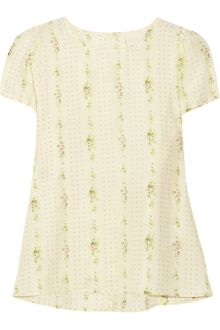Girl. By Band Of Outsiders Carla Printed Silk Top - Lyst