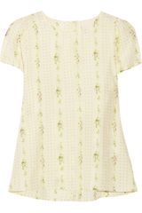 Girl. By Band Of Outsiders Carla Printed Silk Top