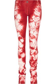 Isabel Marant Itzel Tie-Dye Low-Rise Skinny Jeans - Lyst