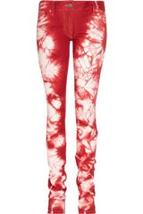 Isabel Marant Itzel Tie-Dye Low-Rise Skinny Jeans