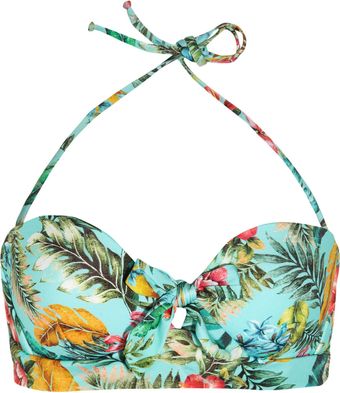 Jets by Jessika Allen Plantation Printed Halterneck Bikini Top - Lyst