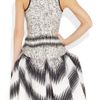 Peter Pilotto Irene Printed Cotton and Silkblend Dress in Gray (black) - Lyst