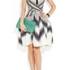 Peter Pilotto Irene Printed Cotton and Silkblend Dress in Gray (black) - Lyst