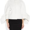 Rick Owens Grosgrainpaneled Twill Jacket in White - Lyst