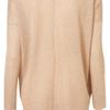 Topshop Oversized Lurex Sweat in Pink (peach) - Lyst