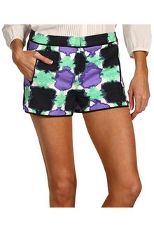 Tibi Gemma Print On Basket Weave Short - Lyst
