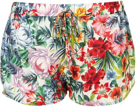 Topshop Tropical Floral Print Runners in Multicolor (multi) - Lyst