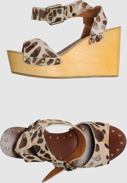 Ash Wedge in Animal (yellow) - Lyst