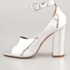 3.1 Phillip Lim Cody Open Toe Pump in Silver - Lyst