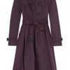 Burberry Prorsum Belted Linen and Cottonblend Trench in Purple (plum) - Lyst