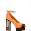 Joanne Stoker Orange Lotus Sandals By in Orange - Lyst