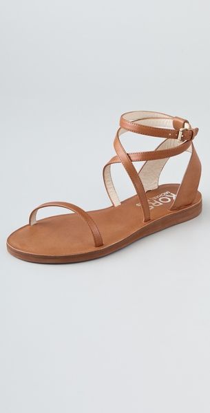 Kors By Michael Kors Rosemary Ankle Wrap Sandals in Brown - Lyst