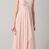 Marchesa Off The Shoulder Gown with Beading in Pink (blush) - Lyst