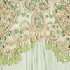 Marchesa Beaded Silk Chiffon Gown in Green - Lyst