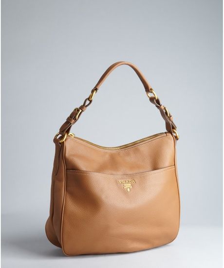 prada tan leather bag
