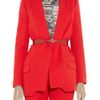 Preen Lazar Woolcrepe Blazer in Red - Lyst