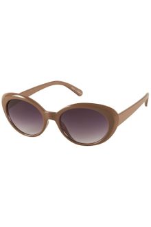 Topshop Small Plastic Oval Sunglasses - Lyst
