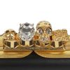 Alexander Mcqueen Skull Knuckle Box Leather Clutch in Black - Lyst