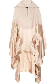 Alexander Wang Knitted and Satin Poncho - Lyst
