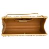 Elie Saab Long Structured Leather and Crystal Clutch in Brown - Lyst
