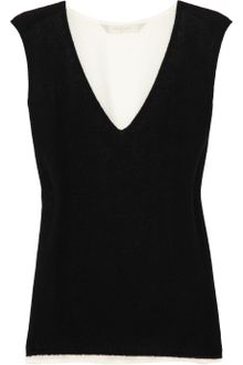 Reed Krakoff Colorblocked Cashmere and Silk Top - Lyst