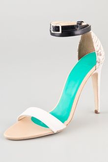 Tibi Amber Snake High Heel Sandals - Lyst