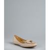 Tod's Natural Suede Rounded Toe Flats in Beige (natural) - Lyst
