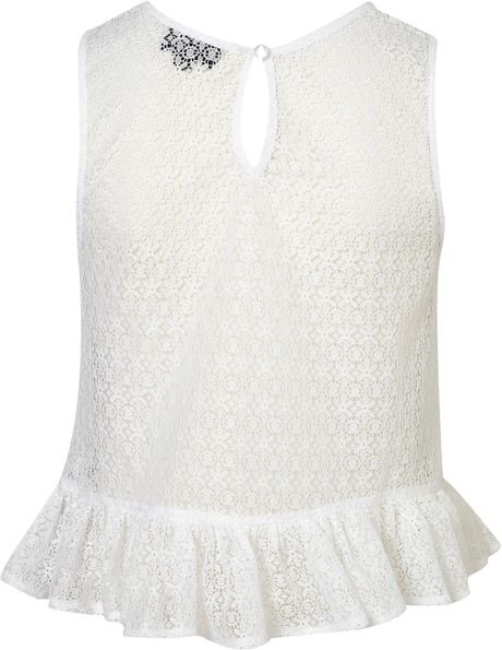 topshop white tops