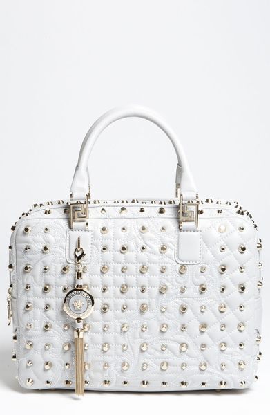 Versace Vanitas Satchel in White (ivory) - Lyst