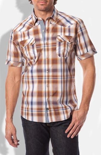 7 Diamonds High Noon Plaid Woven Shirt - Lyst