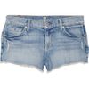 7 For All Mankind Low Rise Stretch Denim Shorts in Blue (denim) - Lyst