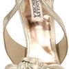 Badgley Mischka Womens Wallis Platform Sandal in Gold (platinum) - Lyst