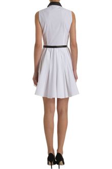 Boy by Band Of Outsiders Leather Trim Short Dress - Lyst