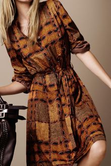 Burberry Brit Chain Print Shirt Dress - Lyst