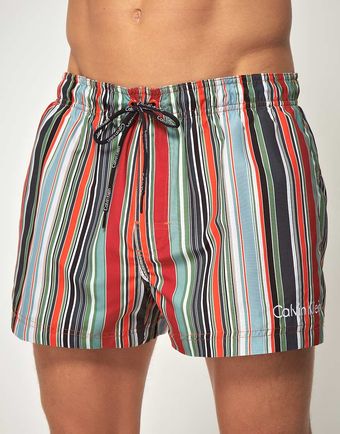  Striped Swim Shorts 