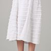 Catherine Malandrino Tiered Knit Dress Skirt in White - Lyst
