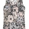 Christopher Kane Floral Print Modal Tank in Gray (floral) - Lyst