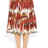 Dolce & Gabbana Chili Pepper Print Cotton Poplin Skirt in White (multicolored) - Lyst