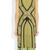 Etro Embellished Silkgeorgette Dress in Yellow - Lyst